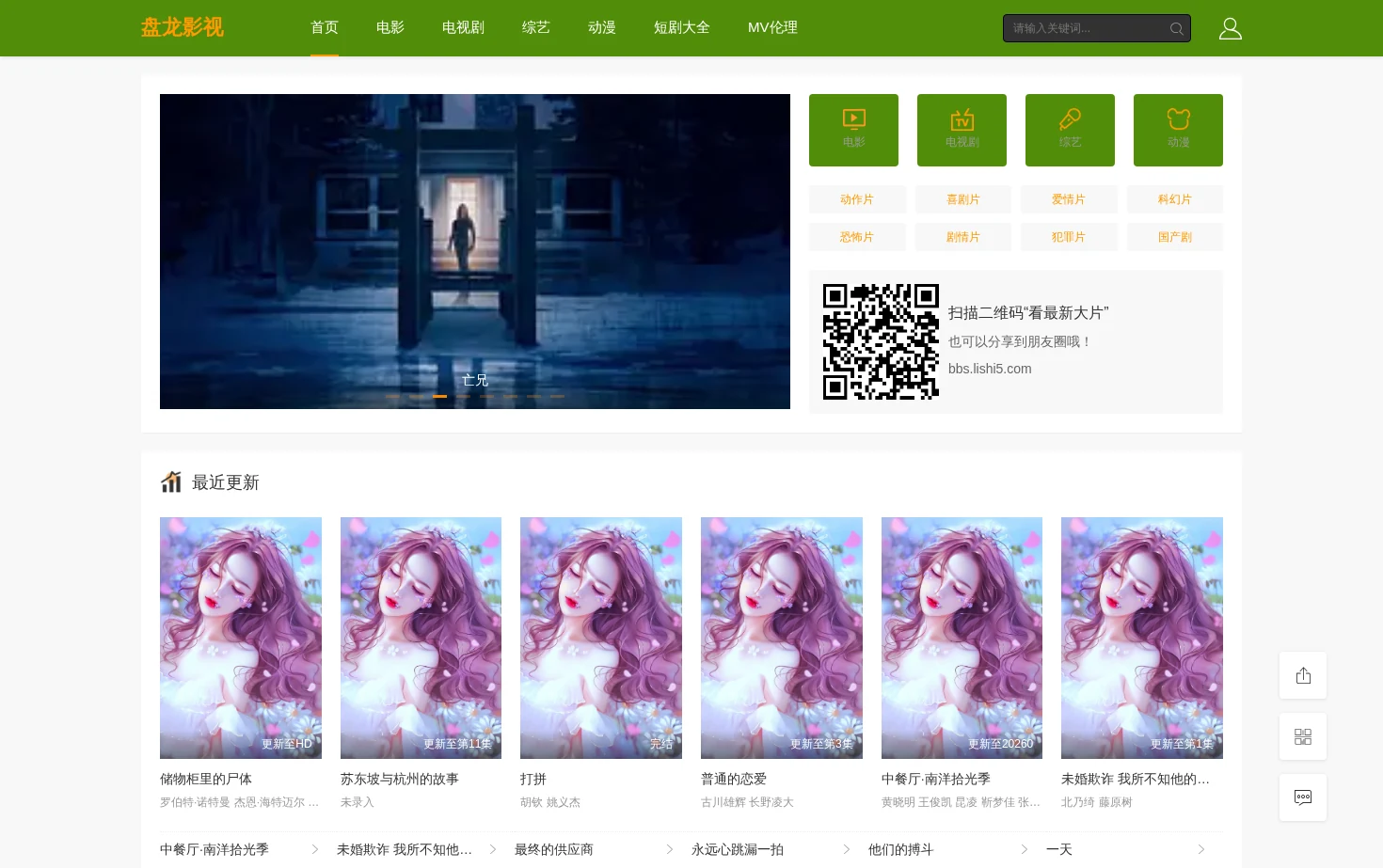 盘龙影视 页面快照